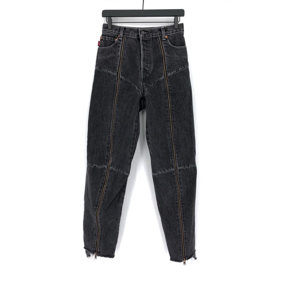 VETEMENTS x LEVI'S 2018 Reworked Zip Jeans Washed Black S
